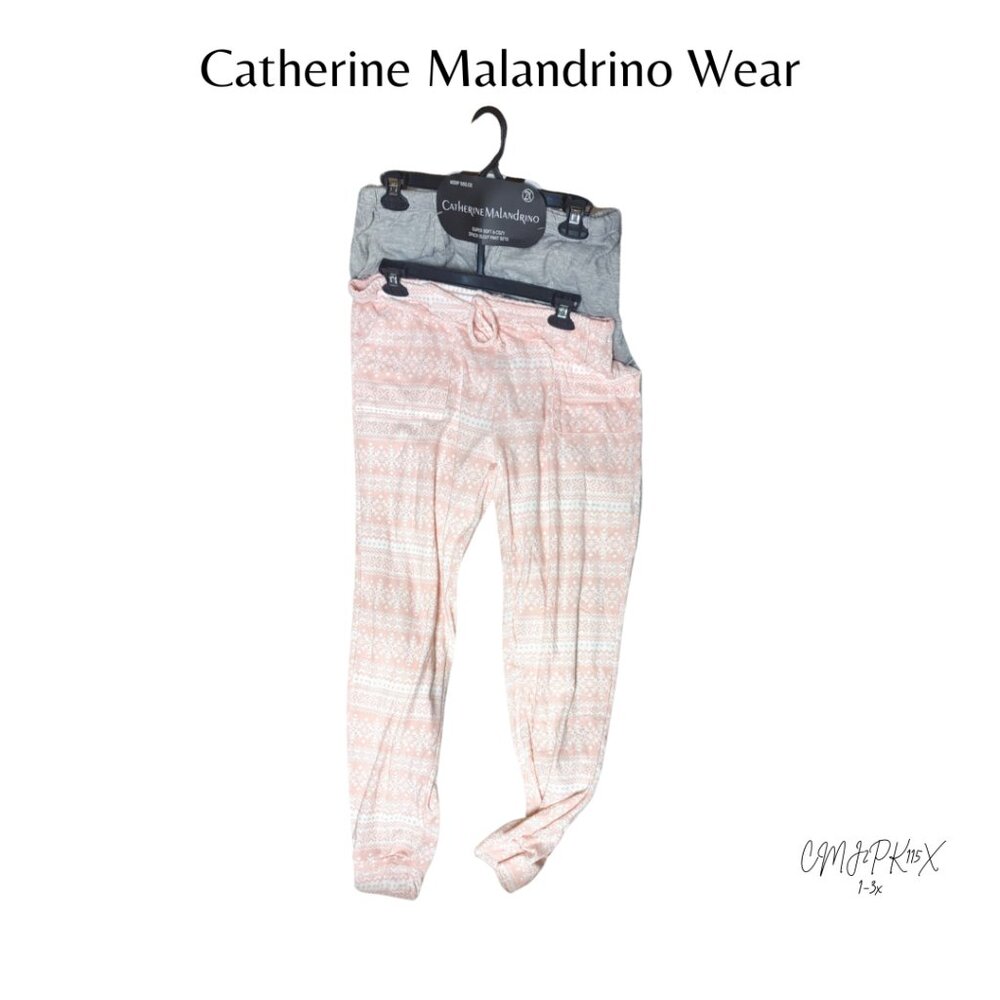 Catherine Malandrino Super Cozy PJS NWT 2PC 1-3X